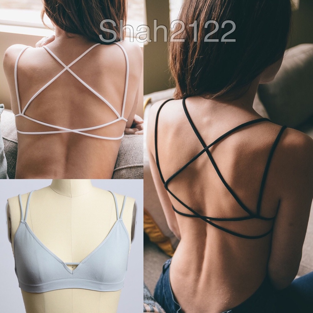 New Criss Cross Cage Back Bralette Bra Sexy